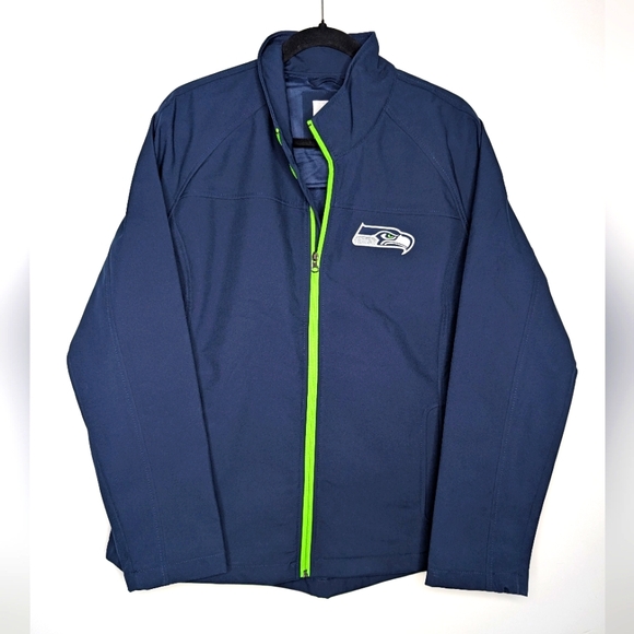 NFL Seattle Seahawks Blue and Green Jacket Logo XL - Picture 1 of 4